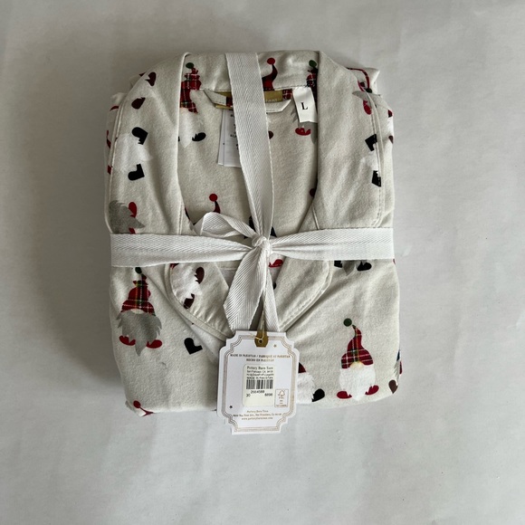 Holiday Gnome Organic Flannel Pajama Set L - Picture 7 of 8